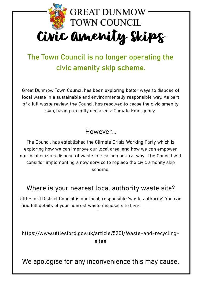 civic amenity skips